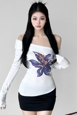 Vintage Floral Print Half-Length Skirt - Women's Low-Waist Straight Fishtail Skirt in Chinese Style, Perfect for Y2K and Retro Looks