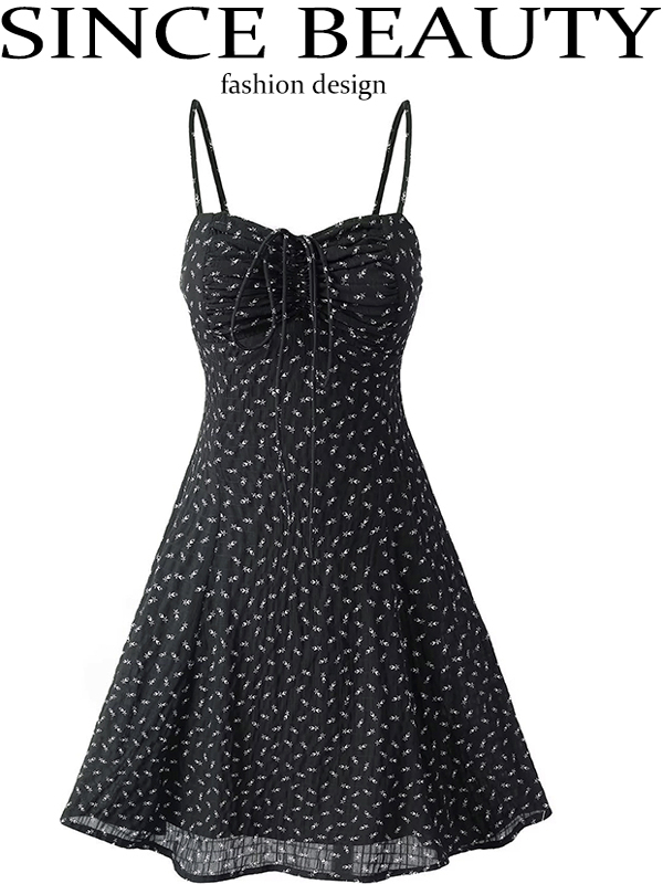 Vintage Floral Slip Dress for Women - Elegant French Style Summer Mini Dress 2025 Vintage Floral Slip Dress for Women - Elegant French Style Summer Mini Dress 2025