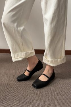 Vintage French Ballet Flats for Women - Handmade Washable Horse Leather Shoes, 2025 Style, Chic Comfort