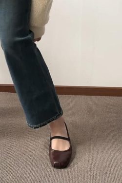 Vintage French Ballet Flats for Women - Handmade Washable Horse Leather Shoes, 2025 Style, Chic Comfort