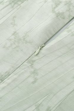 Vintage French Jacquard Square Neck Asymmetrical Long Dress for Women - Elegant Summer Fashion 2025