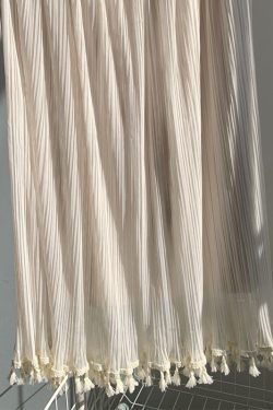 Vintage Hanfu Qipao Inner Slip Dress with Mesh Pleated Tassel Skirt, Elastic Waist, Hip-Covering Long Layer, Elegant Korean Style