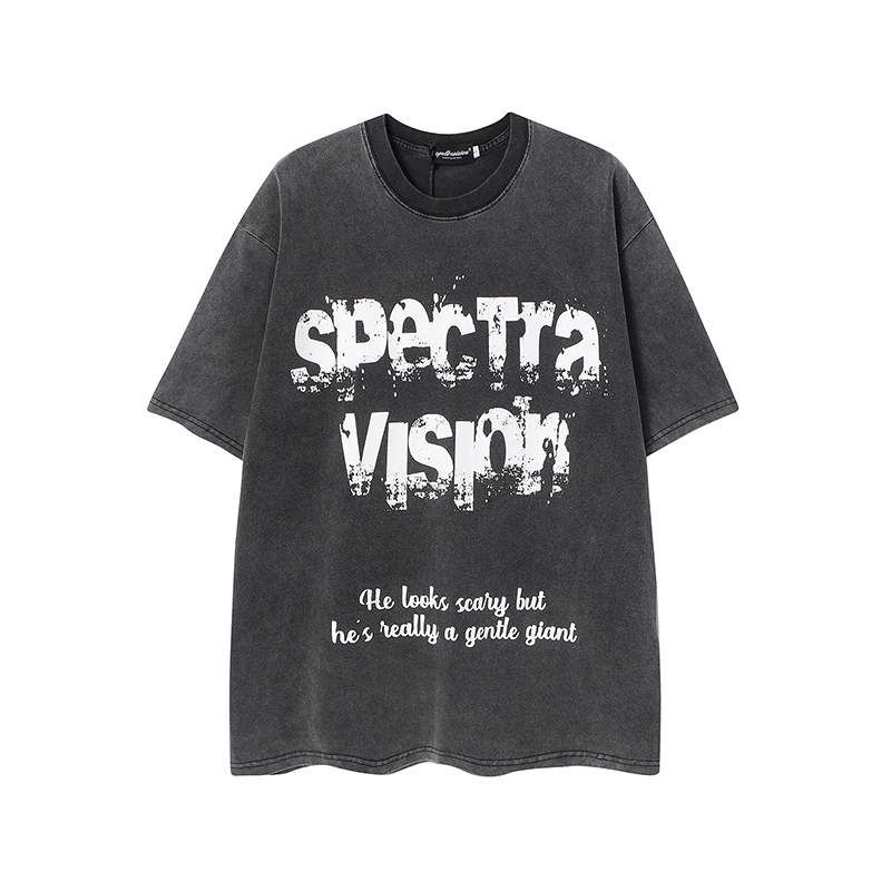 Vintage High Street Loose Short-Sleeve T-Shirt with Wild Skeleton Shadow Print, Niche Design for Trendy Fashion Lovers Vintage High Street Loose Short-Sleeve T-Shirt with Wild Skeleton Shadow Print, Niche Design for Trendy Fashion Lovers