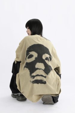 Vintage High Street Loose Short-Sleeve T-Shirt with Wild Skeleton Shadow Print, Niche Design for Trendy Fashion Lovers