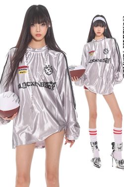 Vintage-Inspired American Sports Jersey - Retro Athletic Top for Casual Wear, 90s Style, Unisex Sports Fashion