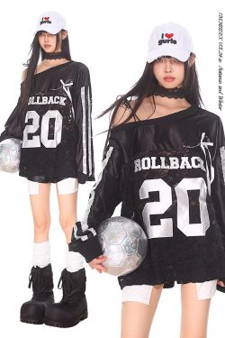 Vintage-Inspired American Sports Jersey - Retro Athletic Top for Casual Wear, 90s Style, Unisex Sports Fashion