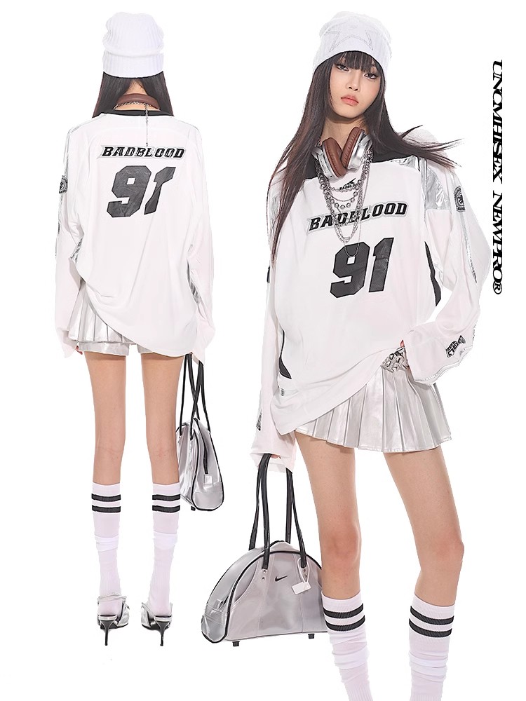 Vintage-Inspired American Sports Jersey - Retro Athletic Top for Casual Wear, 90s Style, Unisex Sports Fashion Vintage-Inspired American Sports Jersey - Retro Athletic Top for Casual Wear, 90s Style, Unisex Sports Fashion