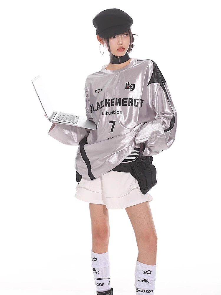 Vintage-Inspired American Sports Jersey - Retro Athletic Top for Casual Wear, 90s Style, Unisex Sports Fashion Vintage-Inspired American Sports Jersey - Retro Athletic Top for Casual Wear, 90s Style, Unisex Sports Fashion