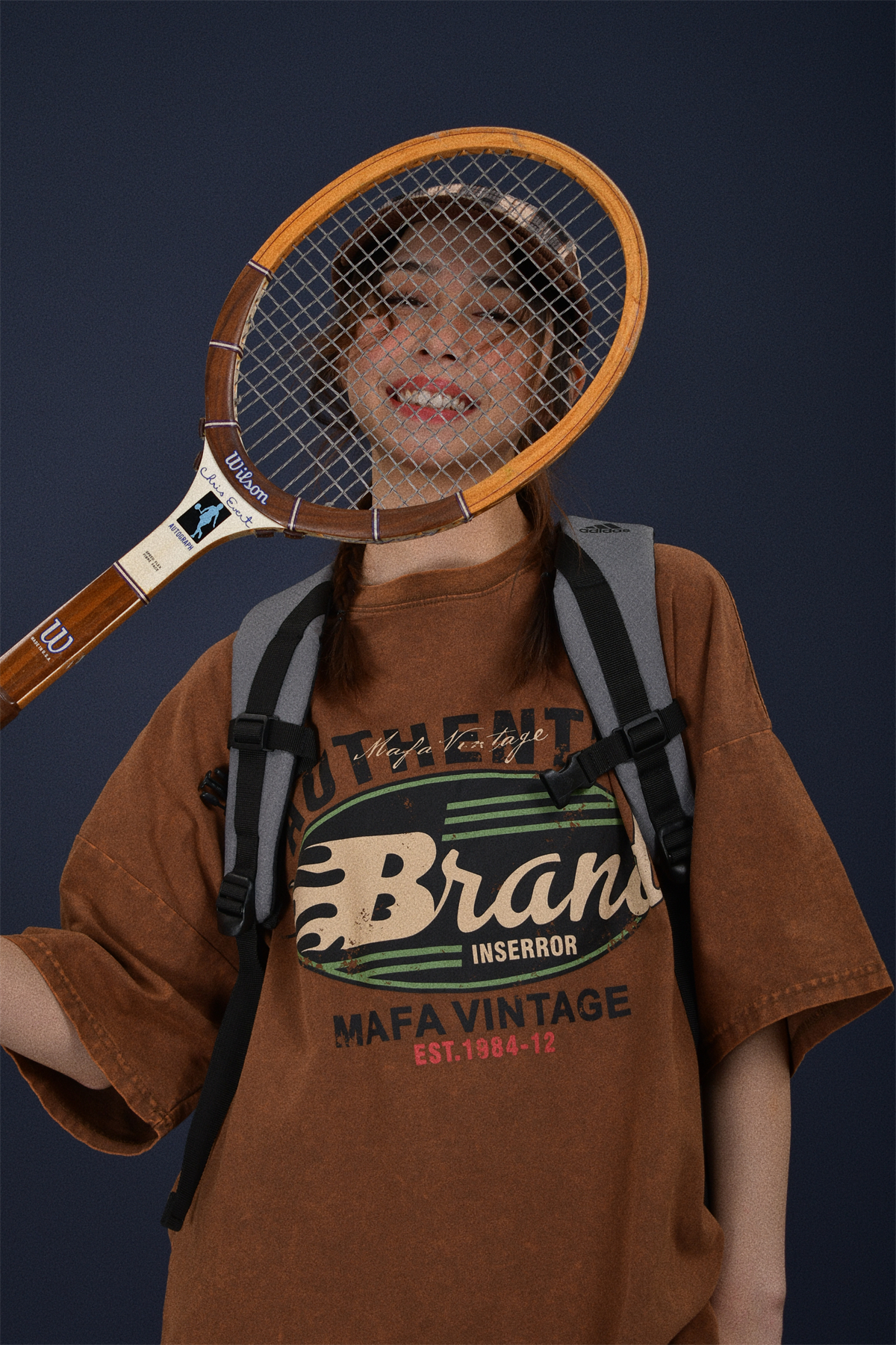 Vintage-Inspired Distressed Letter Print Short Sleeve T-Shirt for Women - Loose-Fit Summer Casual Top