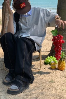 Vintage-Inspired Loose Fit Two-Piece Polo Shirt - Short Sleeve Unisex Summer Top for 2025, Perfect for Casual 90s Style