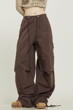 Vintage-Inspired Loose Straight Cargo Pants for Men & Women, Slightly Flared Wide-Leg Casual Style, 90s Y2K Fashion