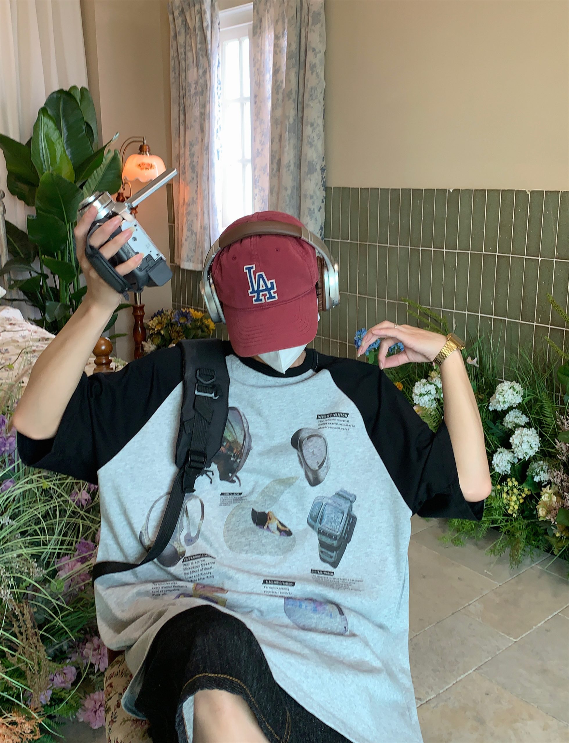 Vintage-Inspired Raglan Short Sleeve T-Shirt for Couples - 2024 Summer High Street Trendy Casual Fashion Vintage-Inspired Raglan Short Sleeve T-Shirt for Couples - 2024 Summer High Street Trendy Casual Fashion