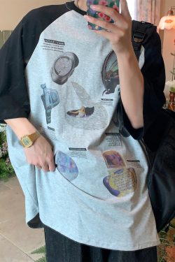 Vintage-Inspired Raglan Short Sleeve T-Shirt for Couples - 2024 Summer High Street Trendy Casual Fashion