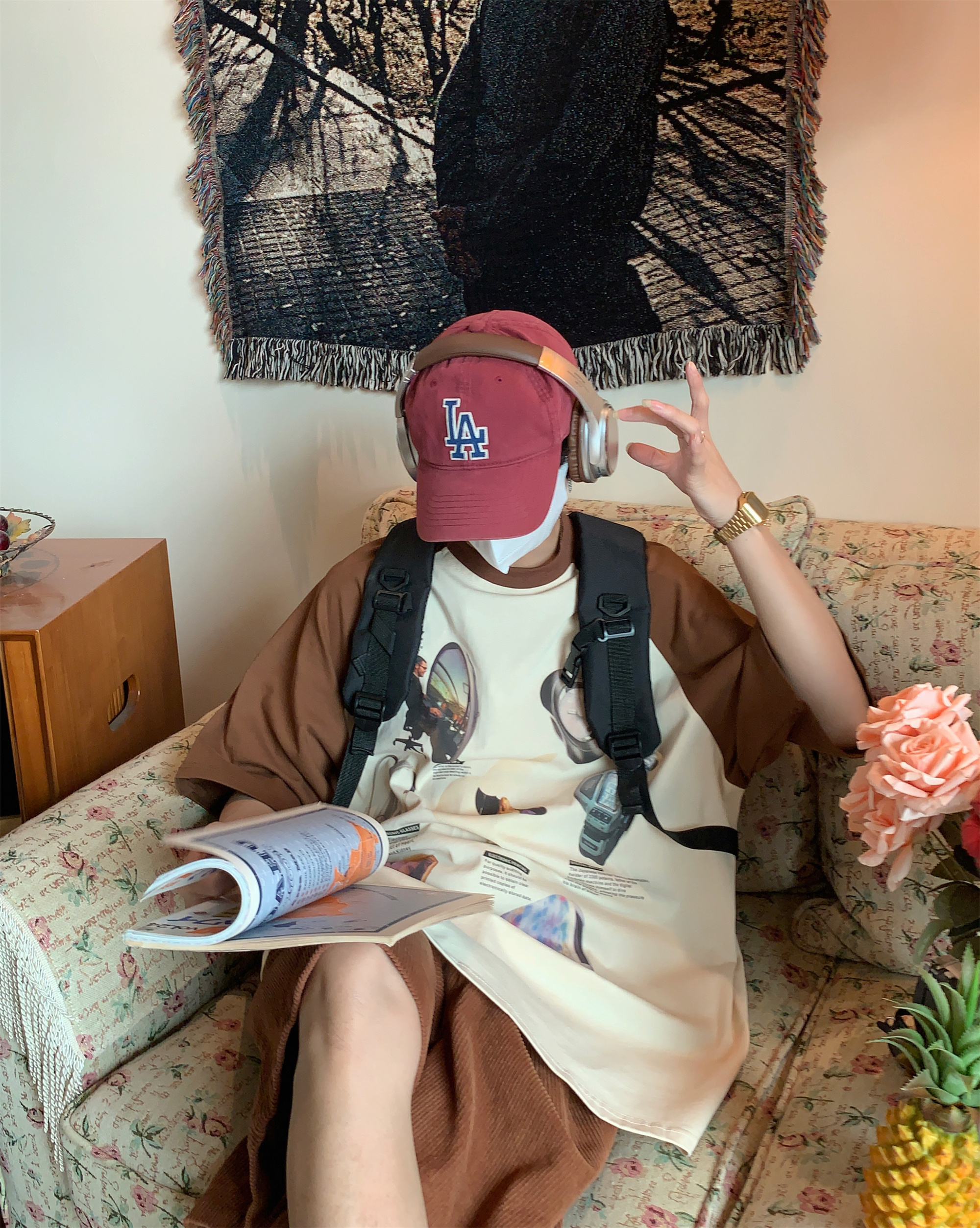 Vintage-Inspired Raglan Short Sleeve T-Shirt for Couples - 2024 Summer High Street Trendy Casual Fashion Vintage-Inspired Raglan Short Sleeve T-Shirt for Couples - 2024 Summer High Street Trendy Casual Fashion