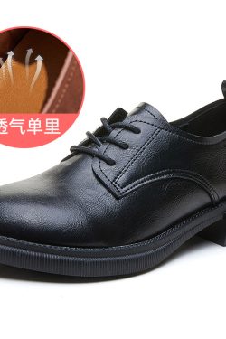 Vintage Italian-Style Soft-Soled Leather Shoes for Women - Comfortable 3.5 cm Low Heels for Everyday Wear