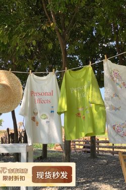 Vintage 'Love and Time' Retro Short Sleeve Printed T-Shirt for Women, Summer Loose Fit Round Neck Top, Y2K Style