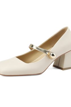 Vintage Mary Jane High-Heeled Leather Shoes for Women, Italian Corso Venezia Style, Lolita Fashion, Classic Retro Design