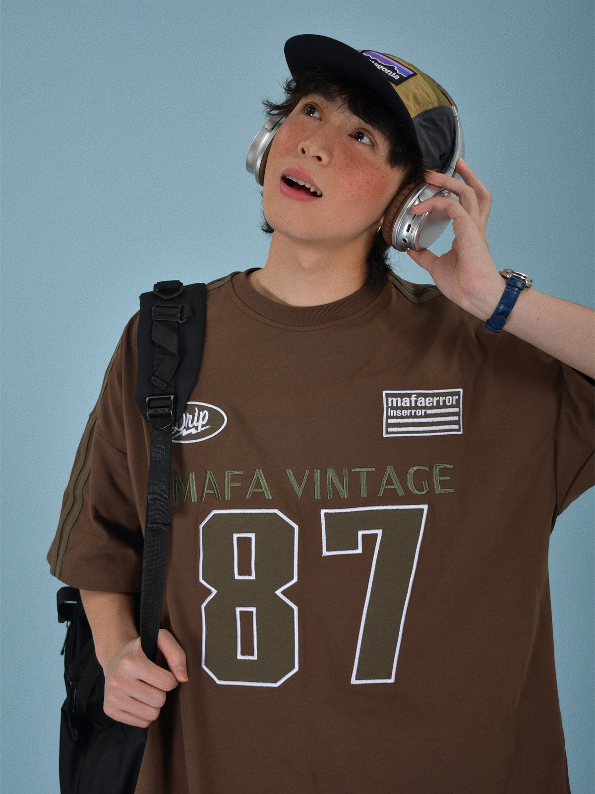 Vintage Motorcycle Graphic Short Sleeve T-Shirt for Women - Summer Loose Fit Couple Tee with Double Stripe Design, Trendy Style Vintage Motorcycle Graphic Short Sleeve T-Shirt for Women - Summer Loose Fit Couple Tee with Double Stripe Design, Trendy Style