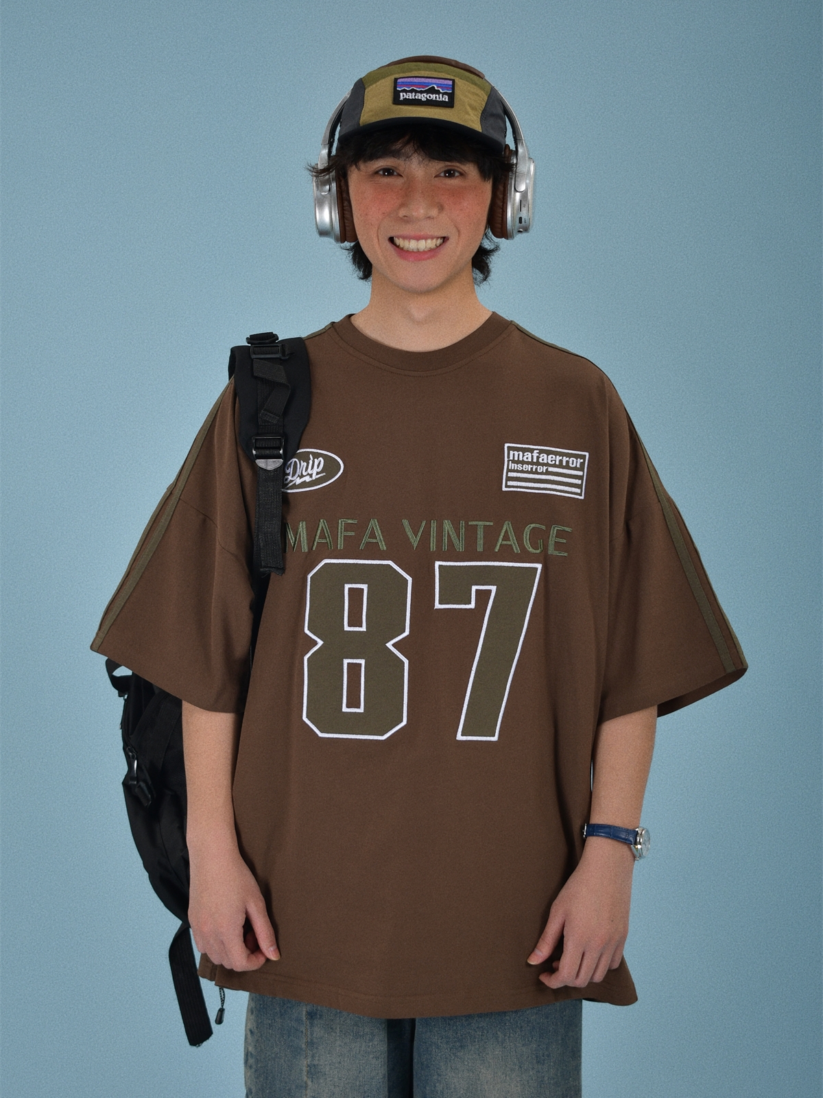 Vintage Motorcycle Graphic Short Sleeve T-Shirt for Women - Summer Loose Fit Couple Tee with Double Stripe Design, Trendy Style Vintage Motorcycle Graphic Short Sleeve T-Shirt for Women - Summer Loose Fit Couple Tee with Double Stripe Design, Trendy Style