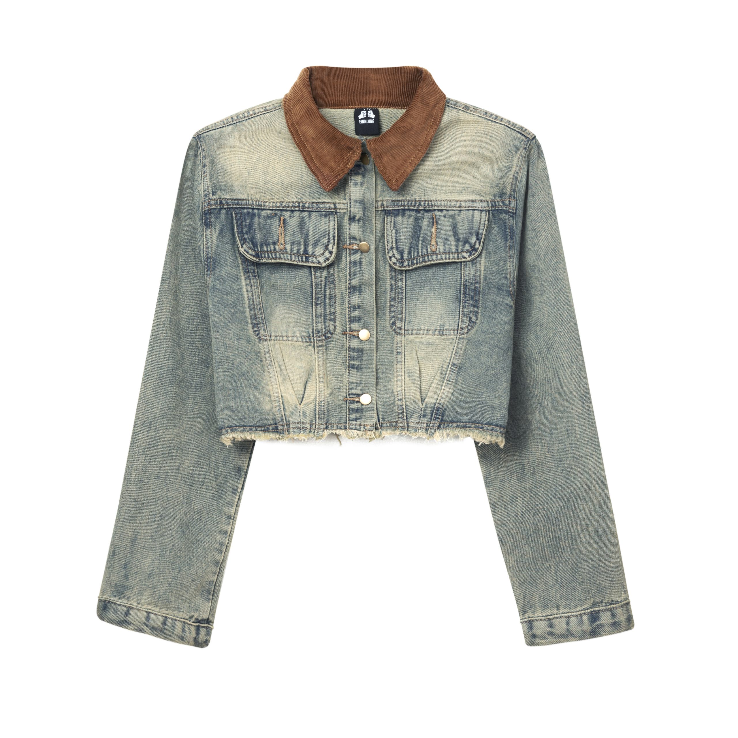 Vintage Patchwork Denim Short Sleeve Jacket Set for Women - Summer 90s Style Fashion Vintage Patchwork Denim Short Sleeve Jacket Set for Women - Summer 90s Style Fashion
