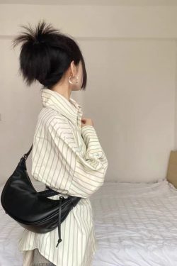 Vintage Soft Leather Dumpling Bag - Versatile Crescent Shoulder Crossbody Bag for Commuters - Elegant High-End Waist Bag