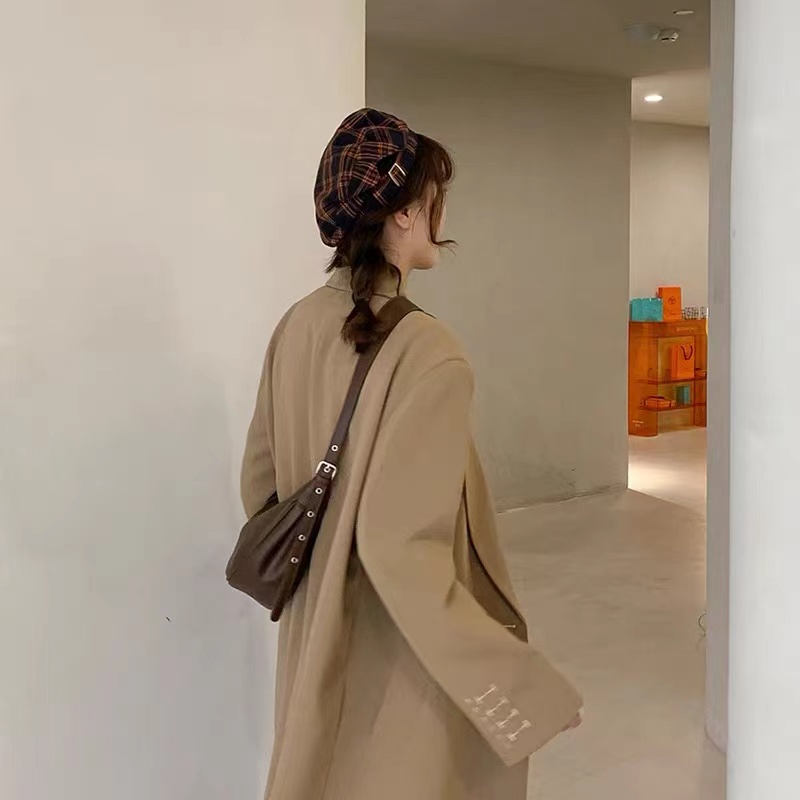 Vintage Soft Leather Dumpling Bag - Versatile Crescent Shoulder Crossbody Bag for Commuters - Elegant High-End Waist Bag Vintage Soft Leather Dumpling Bag - Versatile Crescent Shoulder Crossbody Bag for Commuters - Elegant High-End Waist Bag