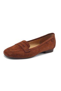 Vintage Soft Leather Suede Lambskin Loafers - Flat Driving Shoes for Effortless Chic Style