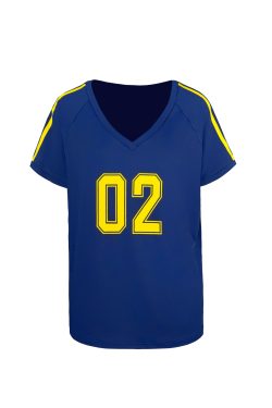 Vintage Style V-Neck Loose T-Shirt for Women – Retro 90s Casual Top