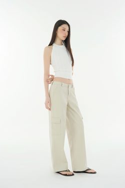 Vintage Wash Banana Tapered Work Denim Pants for a Retro 90s Look - Casual Relaxed Fit for Everyday Style