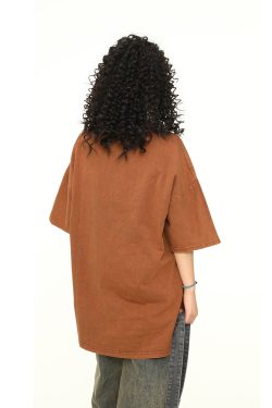 Vintage Wash Distressed Short Sleeve T-Shirt for Men and Women - Trendy 90s American Style Tee