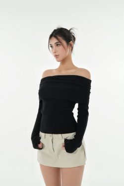 Vintage Washed Faux Two-Piece Denim Skirt Shorts - Y2K Work-Style Fashion for a Chic Casual Look