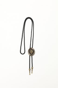 Vintage Western Cowboy Polo Collar Necklace - Unisex Alloy Pendant with Leather Rope Tie - Trendy Fashion Accessory for 90s Y2K Style