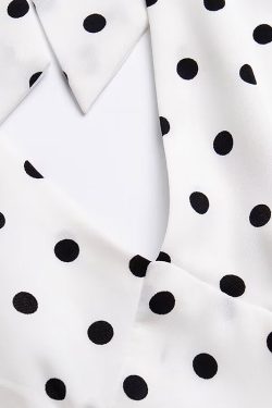 Vintage White Polka Dot Halter Neck Dress for Women - 2025 Summer Backless Style, Chic French Retro Design