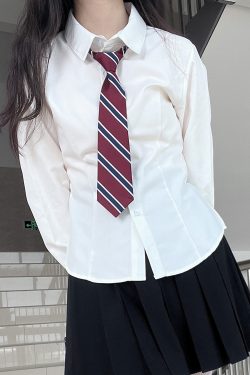 Waist-Cinching Long Sleeve & Short Sleeve Shirt, College Style, Slim Fit Women's Top, Sexy Senior Sister Design