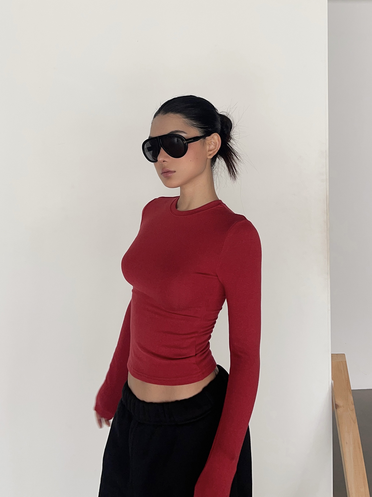 Warm Velvet Slim Fit Fitted Top - Soft Plush Waist-Defining Design - 90s Inspired - Available in 4 Colors Warm Velvet Slim Fit Fitted Top - Soft Plush Waist-Defining Design - 90s Inspired - Available in 4 Colors