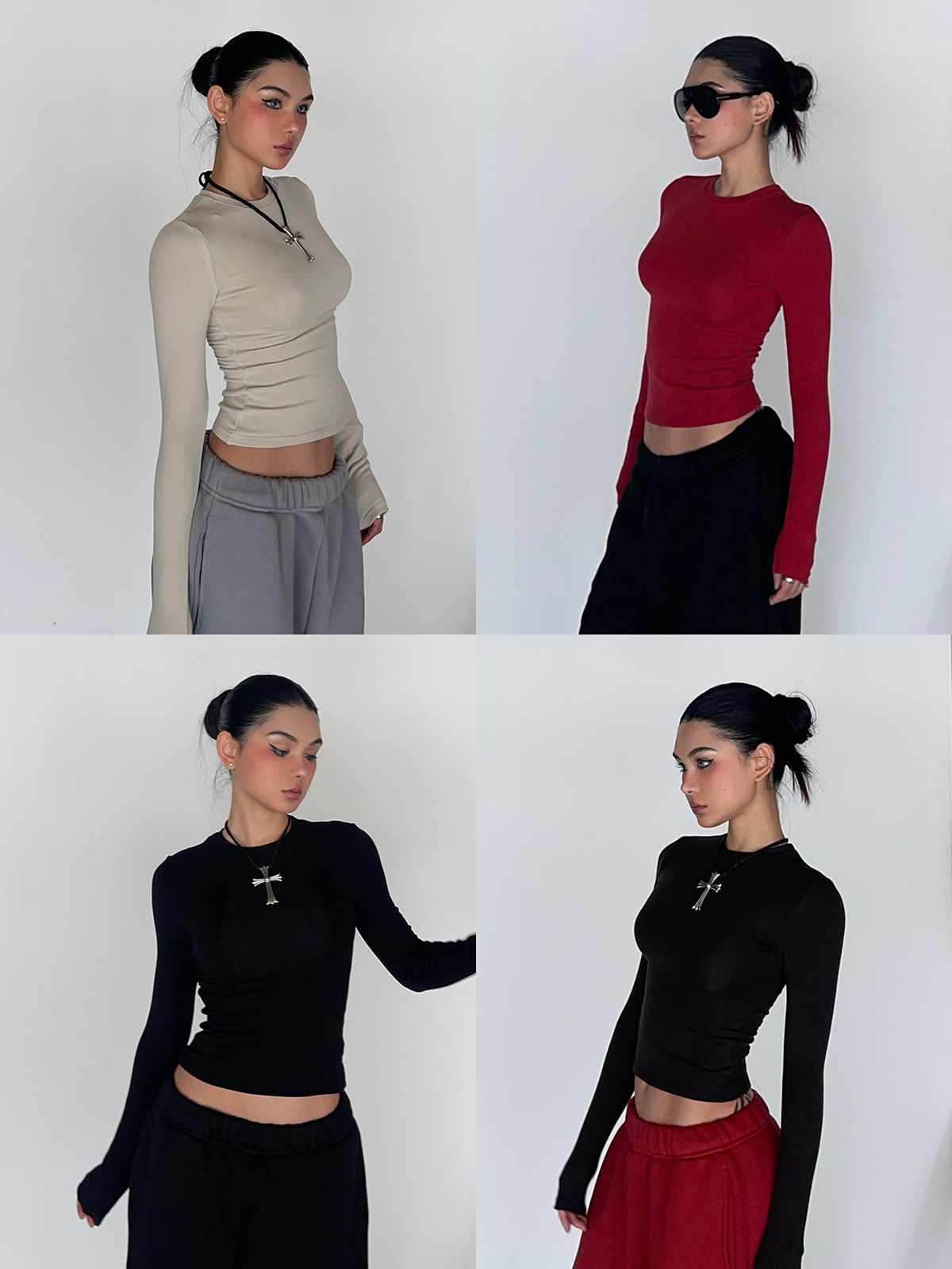 Warm Velvet Slim Fit Fitted Top - Soft Plush Waist-Defining Design - 90s Inspired - Available in 4 Colors Warm Velvet Slim Fit Fitted Top - Soft Plush Waist-Defining Design - 90s Inspired - Available in 4 Colors