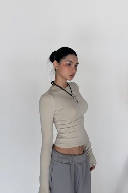 Warm Velvet Slim Fit Fitted Top - Soft Plush Waist-Defining Design - 90s Inspired - Available in 4 Colors