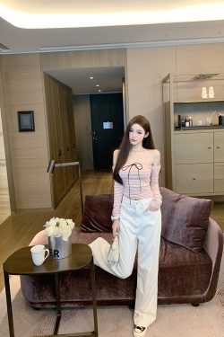 White Denim Embroidered Wide-Leg Pants - Heavy-Duty Internet Celebrity Style for Trendy 90s and Y2K Fashion