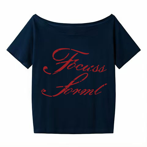 White Off-Shoulder T-Shirt for Women - Summer Letter Print, Slim Fit, Short Sleeve Cropped Top, Sexy Shoulder-Baring Style White Off-Shoulder T-Shirt for Women - Summer Letter Print, Slim Fit, Short Sleeve Cropped Top, Sexy Shoulder-Baring Style