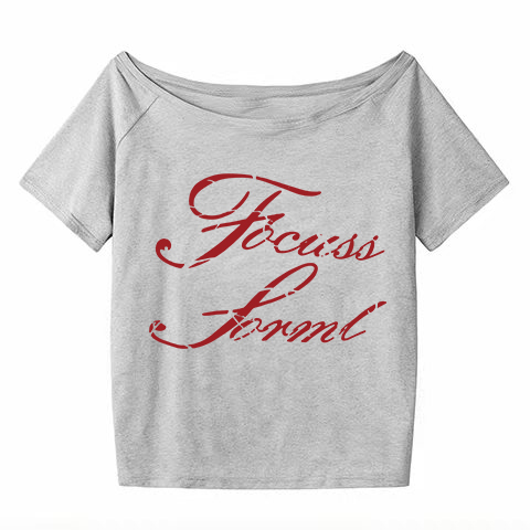 White Off-Shoulder T-Shirt for Women - Summer Letter Print, Slim Fit, Short Sleeve Cropped Top, Sexy Shoulder-Baring Style White Off-Shoulder T-Shirt for Women - Summer Letter Print, Slim Fit, Short Sleeve Cropped Top, Sexy Shoulder-Baring Style