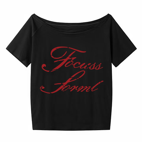 White Off-Shoulder T-Shirt for Women - Summer Letter Print, Slim Fit, Short Sleeve Cropped Top, Sexy Shoulder-Baring Style White Off-Shoulder T-Shirt for Women - Summer Letter Print, Slim Fit, Short Sleeve Cropped Top, Sexy Shoulder-Baring Style