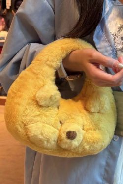 Winnie the Pooh Cartoon Large Capacity Tote Bag - Handheld, Shoulder, Crossbody, Ideal for Class and Commuting