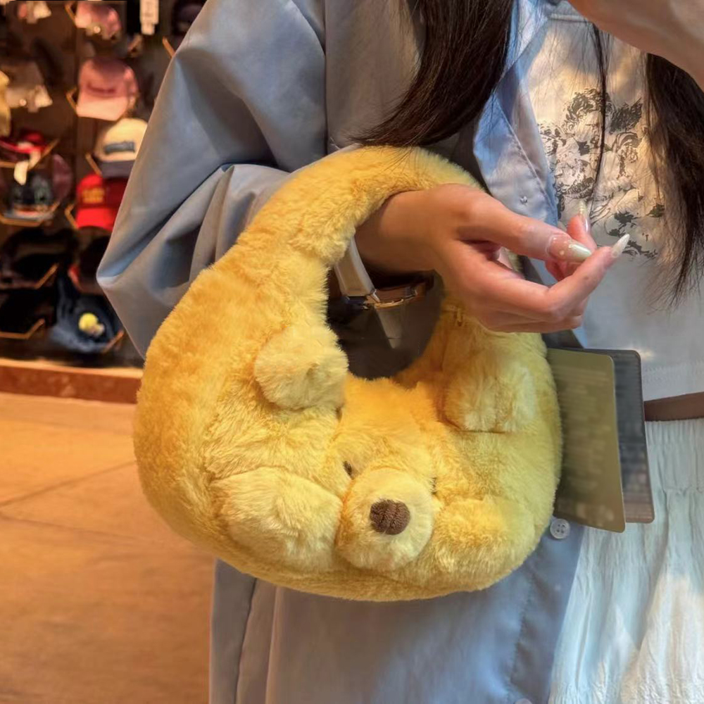 Winnie the Pooh Cartoon Large Capacity Tote Bag - Handheld, Shoulder, Crossbody, Ideal for Class and Commuting Winnie the Pooh Cartoon Large Capacity Tote Bag - Handheld, Shoulder, Crossbody, Ideal for Class and Commuting