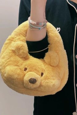 Winnie the Pooh Cartoon Large Capacity Tote Bag - Handheld, Shoulder, Crossbody, Ideal for Class and Commuting