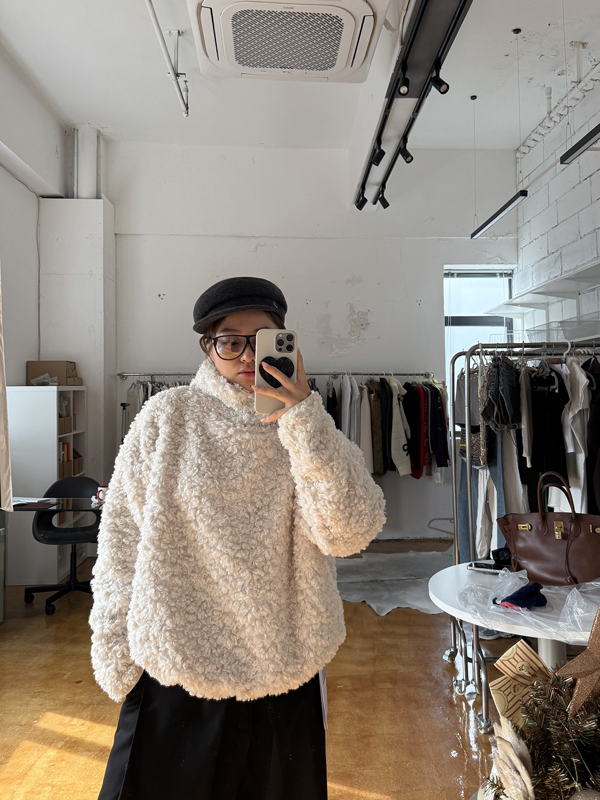 Winter Curly Pullover Jacket - Cozy Private Outfit for Women, Trendy Layering Piece for Y2K and Korean Style Fashion Winter Curly Pullover Jacket - Cozy Private Outfit for Women, Trendy Layering Piece for Y2K and Korean Style Fashion