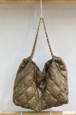 Winter High-End Small Tote Bag with Diamond Check Design, Large Capacity Shoulder Bag for Stylish Everyday Use