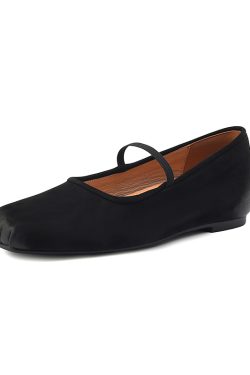 Women's 2025 Summer Soft-Soled Ballet Flats in Top Layer Cowhide - Height-Increasing, Large Size 41, Stylish Comfort