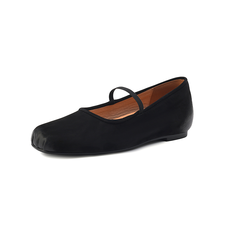Women's 2025 Summer Soft-Soled Ballet Flats in Top Layer Cowhide - Height-Increasing, Large Size 41, Stylish Comfort Women's 2025 Summer Soft-Soled Ballet Flats in Top Layer Cowhide - Height-Increasing, Large Size 41, Stylish Comfort