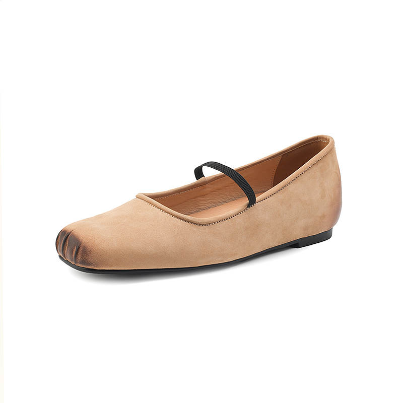 Women's 2025 Summer Soft-Soled Ballet Flats in Top Layer Cowhide - Height-Increasing, Large Size 41, Stylish Comfort Women's 2025 Summer Soft-Soled Ballet Flats in Top Layer Cowhide - Height-Increasing, Large Size 41, Stylish Comfort