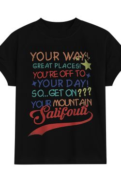 Women's American Retro Letter Print Round Neck T-Shirt - Casual Short Sleeve Summer Top - Trendy 90s Style